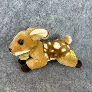 Aurora Miyoni Laying Baby  Deer Doe Fawn‎ Plush Stuffed Animal 8" Soft Cute